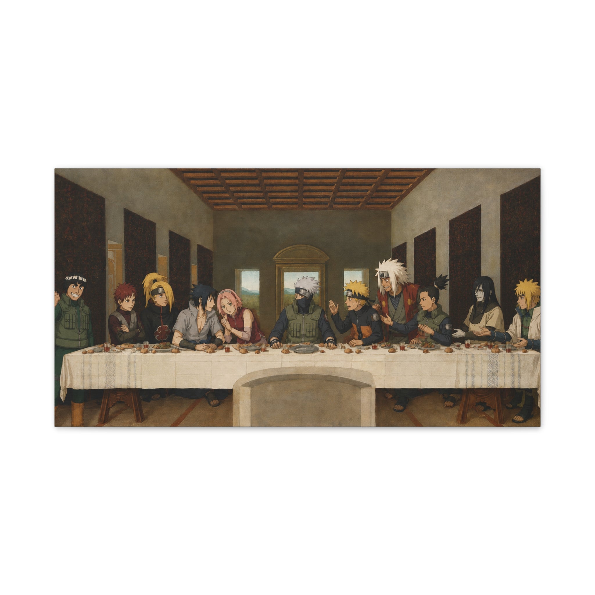 Naruto Characters 'The Last Supper' Canvas Print - Stretched 0.75"