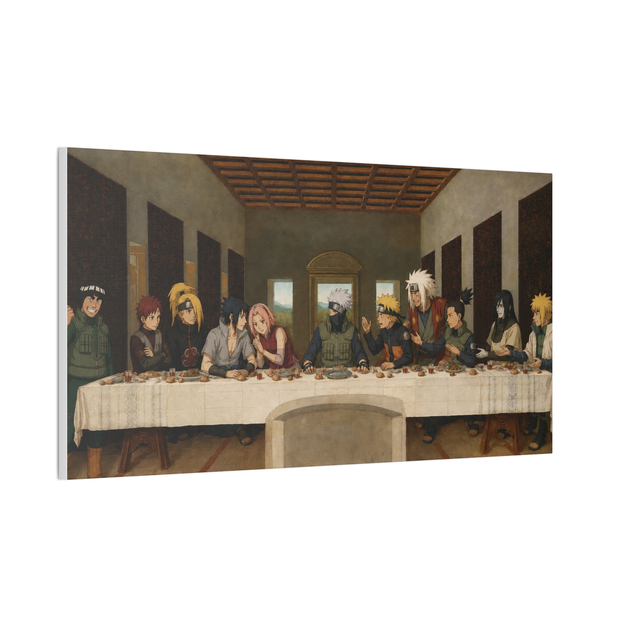 Naruto Characters 'The Last Supper' Canvas Print - Stretched 0.75"
