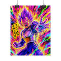 Vegeta Super Saiyan Poster – Neon Energy Rolled Anime Print